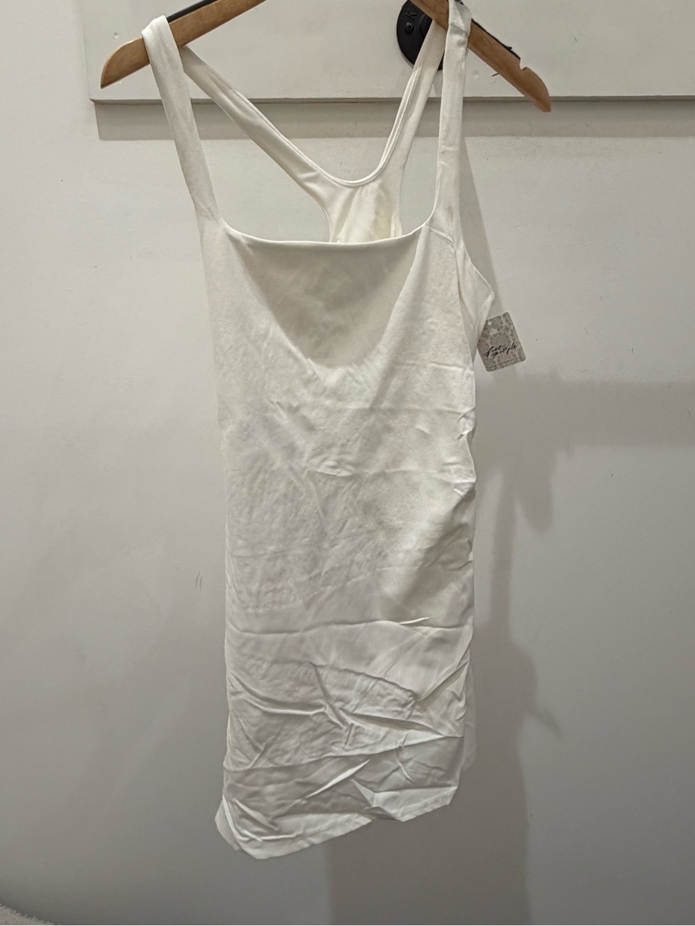 Free People White Racerback Mini Tank Dress PM